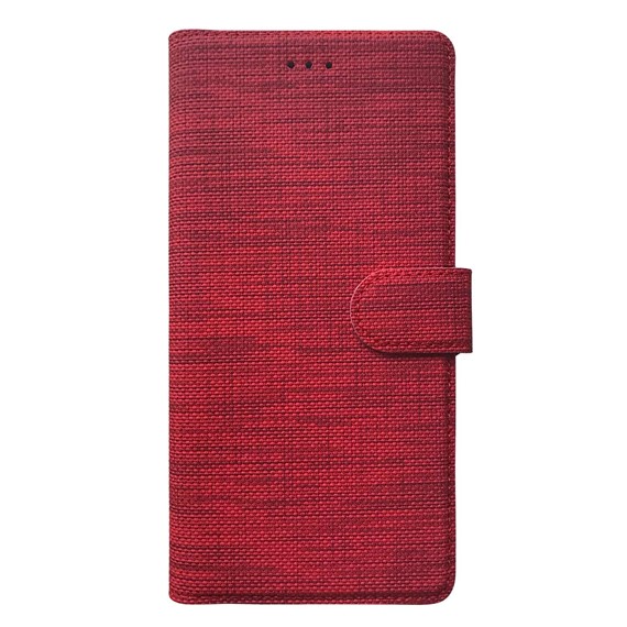 CaseUp Xiaomi Poco X3 GT Kılıf Kumaş Desenli Cüzdanlı Kırmızı 2